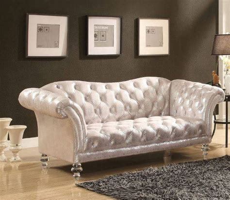 Acme Furniture Dixie Loveseat in Metallic Silver 52781